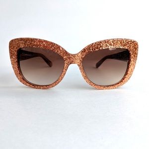 KATE SPADE GOLD GLITTER SUNGLASSES